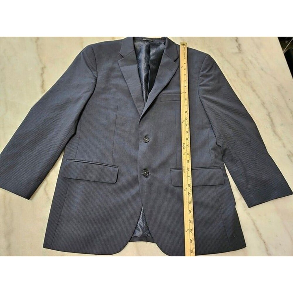 40S Men's Alfani Men's Blazer Regular Fit Dark Gray 2 Button Sport Coat Grey